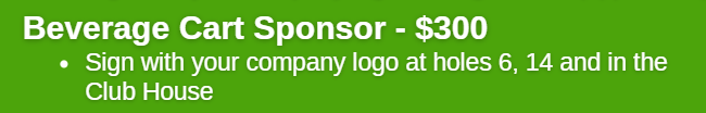 Beverage Cart Sponsor