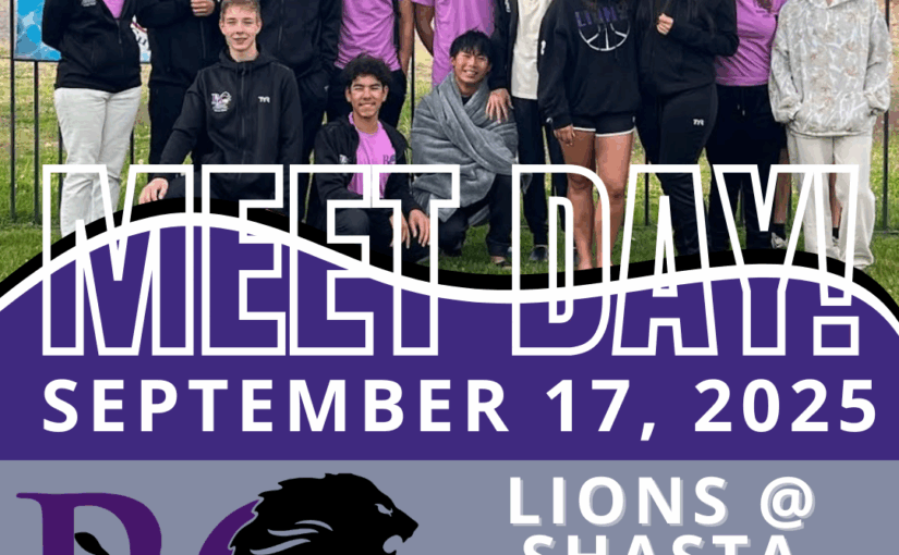 Swim meet today at Shasta College! Good luck, swimmers!